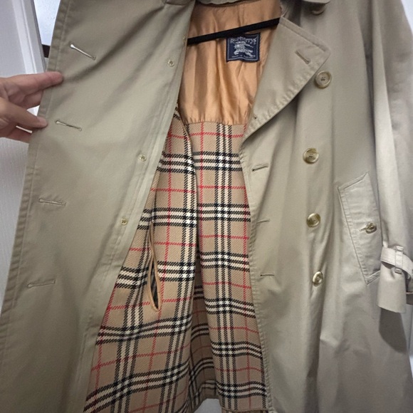 Burberry Beige Double-Breasted Trench Coat - Picture 10 of 10